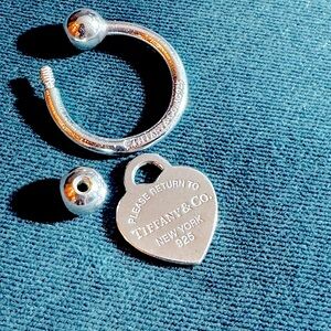 Vintage Tiffany keychain with heart “Please return to Tiffany & Co” y2k